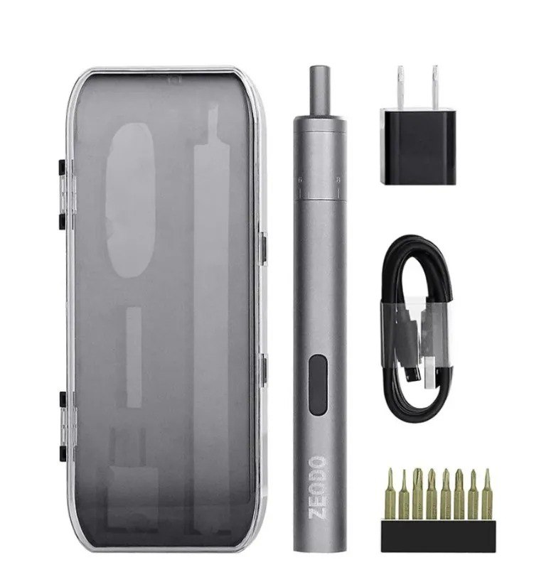 Kit Destornillador Eléctrico Recargable (LED)